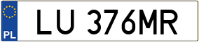 Trailer License Plate